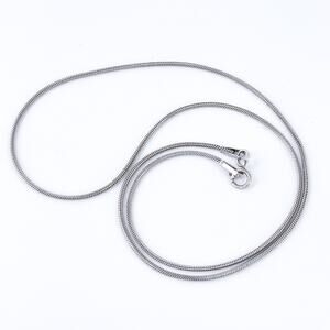 Vintage AC Sterling Silver 925 1mm Snake Chain Necklace 16”
